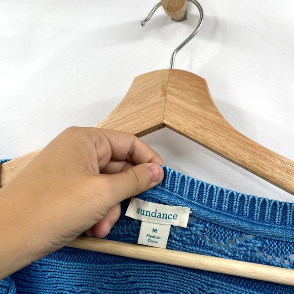 Sundance blue cable knit Sweater - Picture 2 of 5